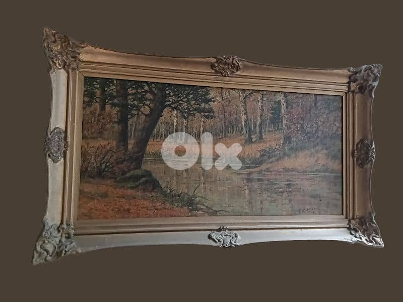 Original Late 19th. century French Oil Painting By FERNAND MAISSEN 2