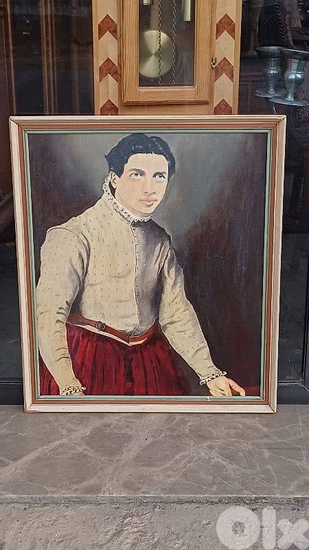 لوحة رسم زيتي اوروبية 1