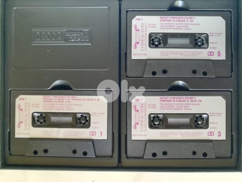 Mozart Symphonies on 3 cassettes box set 1