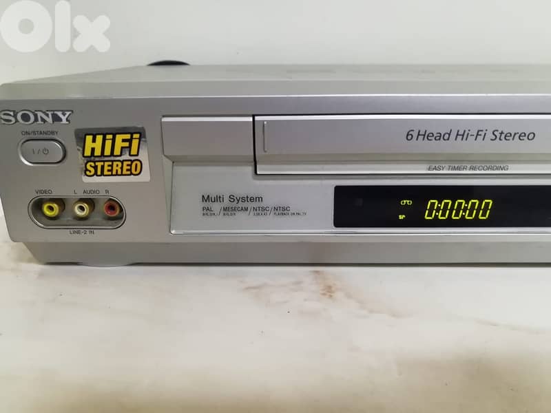Sony SLV-ED-393 VCR video cassette player 6 head - stereo - remote 5
