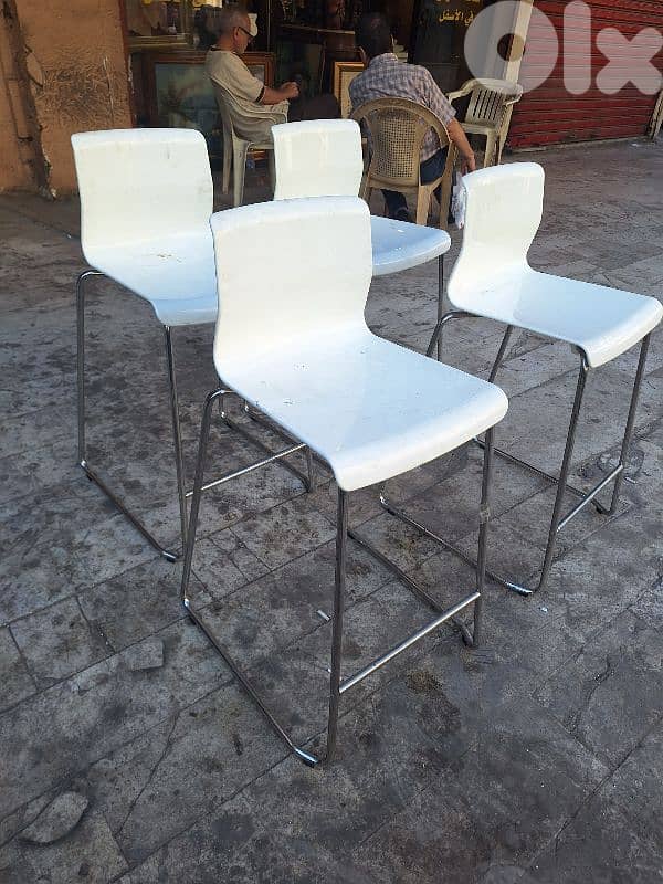 كراسي بار عدد٤ تصميم مميز ايطالي stools chairs IKEA Italy 1