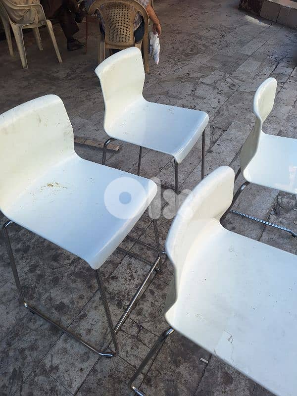 كراسي بار عدد٤ تصميم مميز ايطالي stools chairs IKEA Italy 3