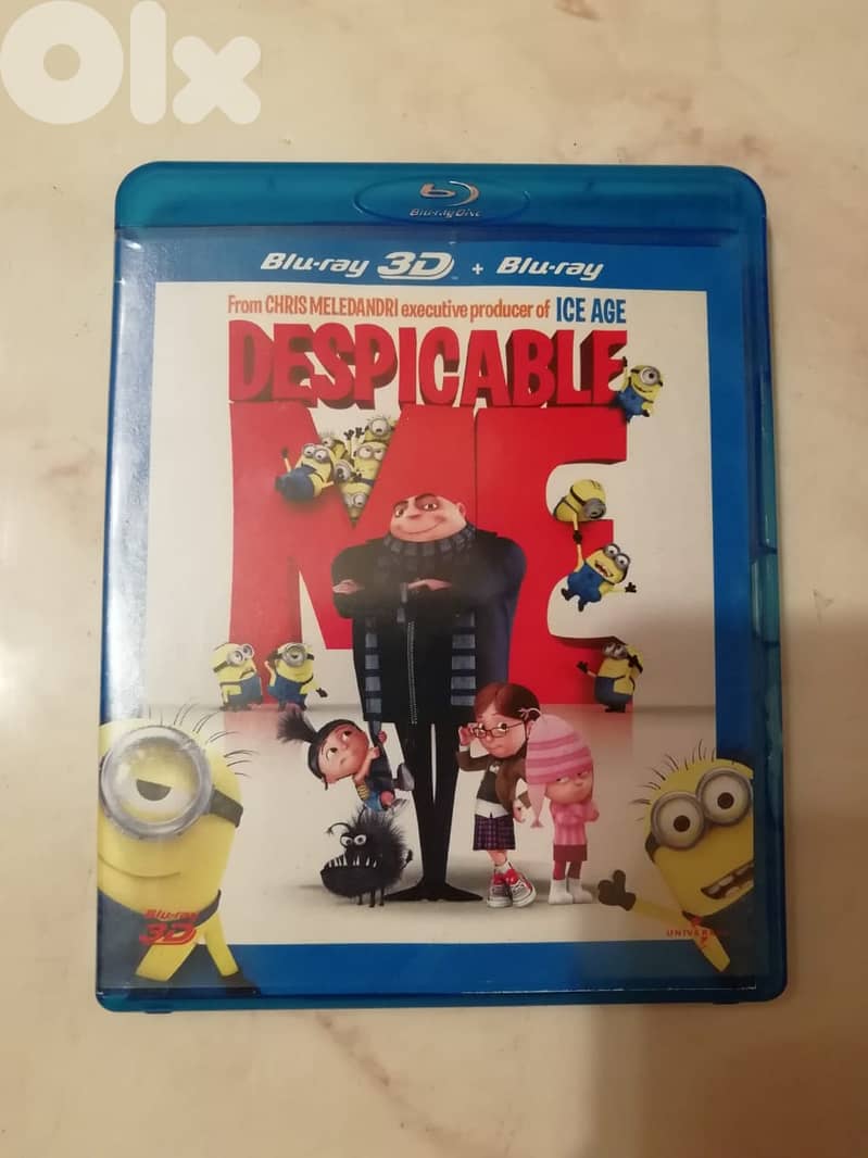 Dispicable me original Bluray + bluray 3d 0