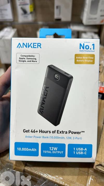 Anker Power Bank (10,000mah, 12w ,2port)