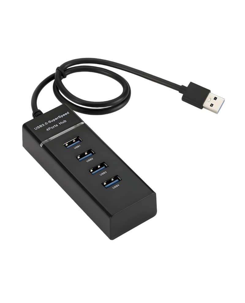 High Speed 4 Port USB 3.0 Multi Hub Splitter Expansion USB Hub 0