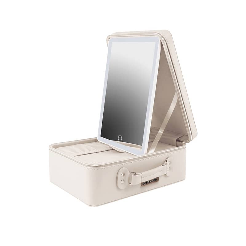 Green Lion Travel Makeup Bag with Lighted Mirror 1