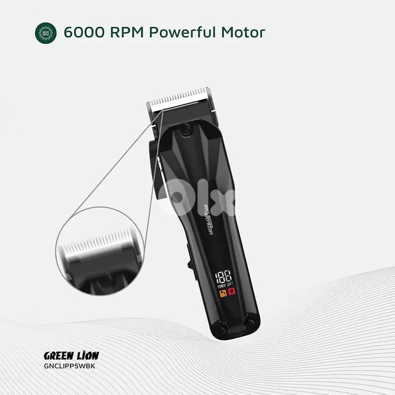 Green Lion Clip Pro Professional Hair Clipper 6