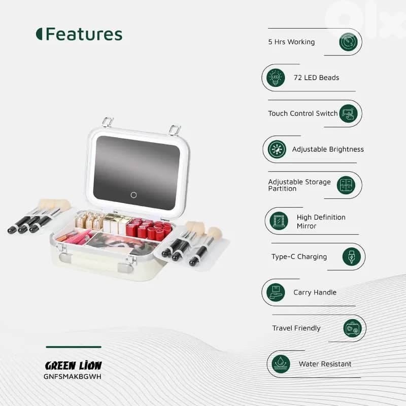 Green Lion Fest Makeup Bag 4