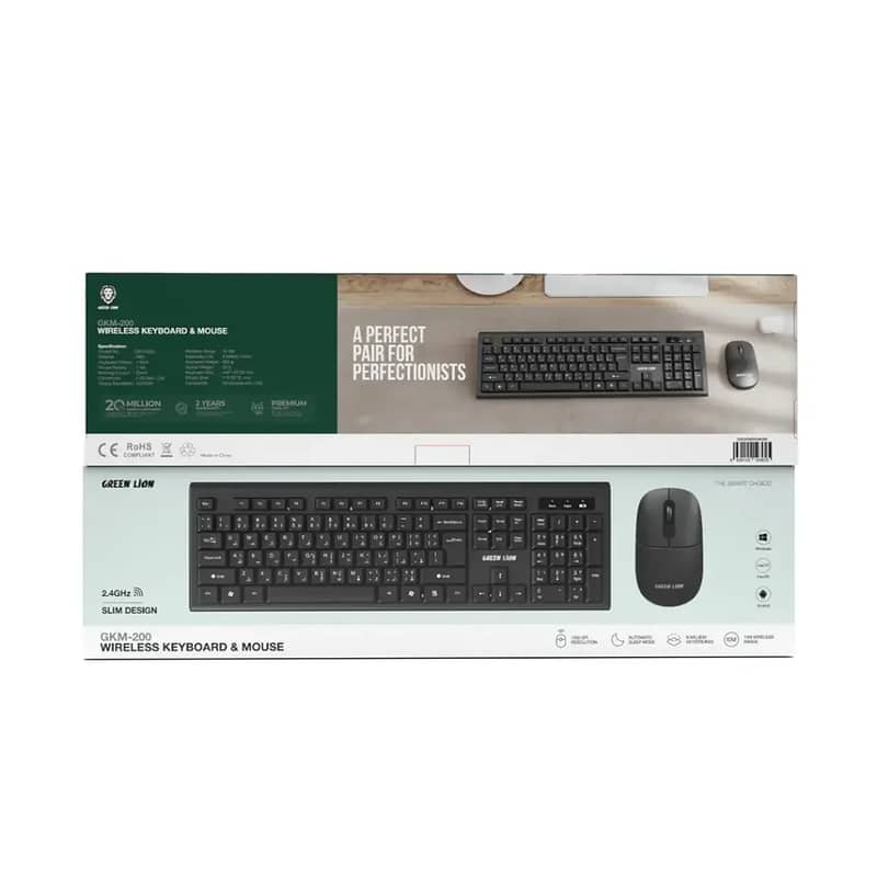 Green Lion GKM-200 Wireless Combo Keyboard and Mouse 3