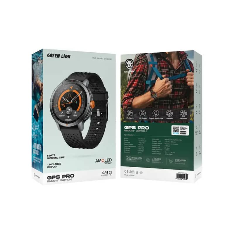 Green Lion GPS Pro Smartwatch New 2