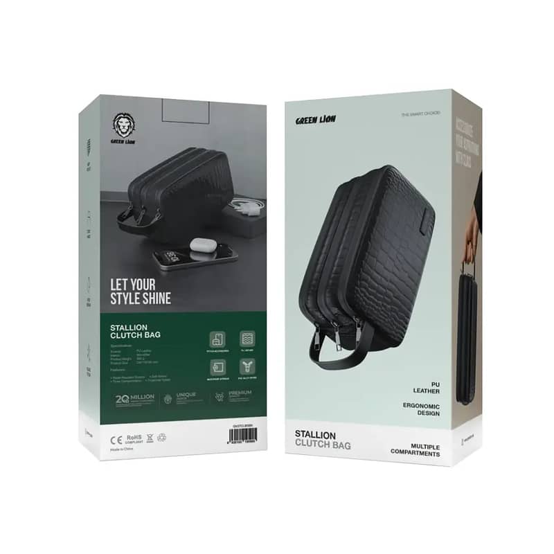 Green Lion Stallion Clutch Bag 2