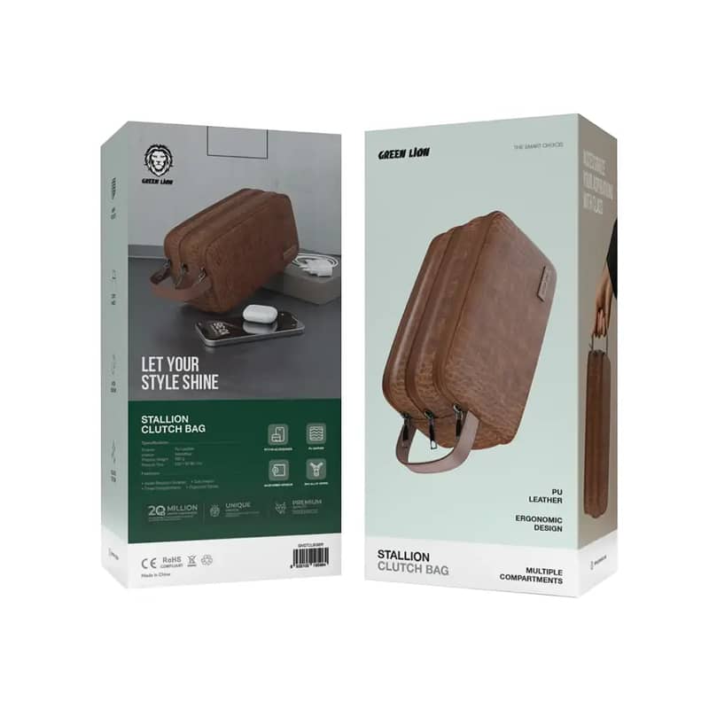 Green Lion Stallion Clutch Bag 3