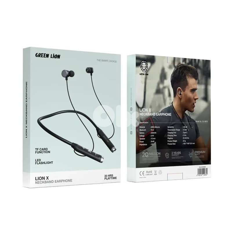 Green Lion X Neckband Earphone 1