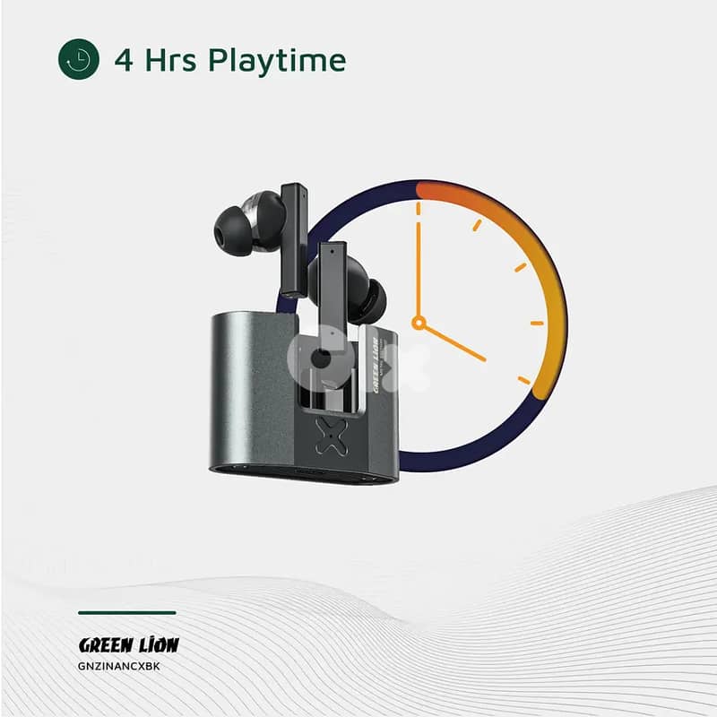 Green Lion ZINC X Metal Earbuds TWS with ANC 3
