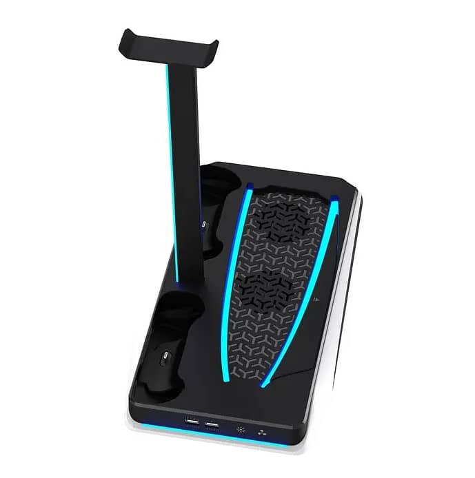Porodo Gaming Multi-Function PS5 & Headphone Cooling & Charging Hub 3