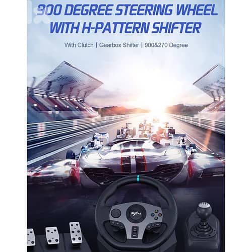 PXN V9 270/900 degree Steering Wheel for PS4 4