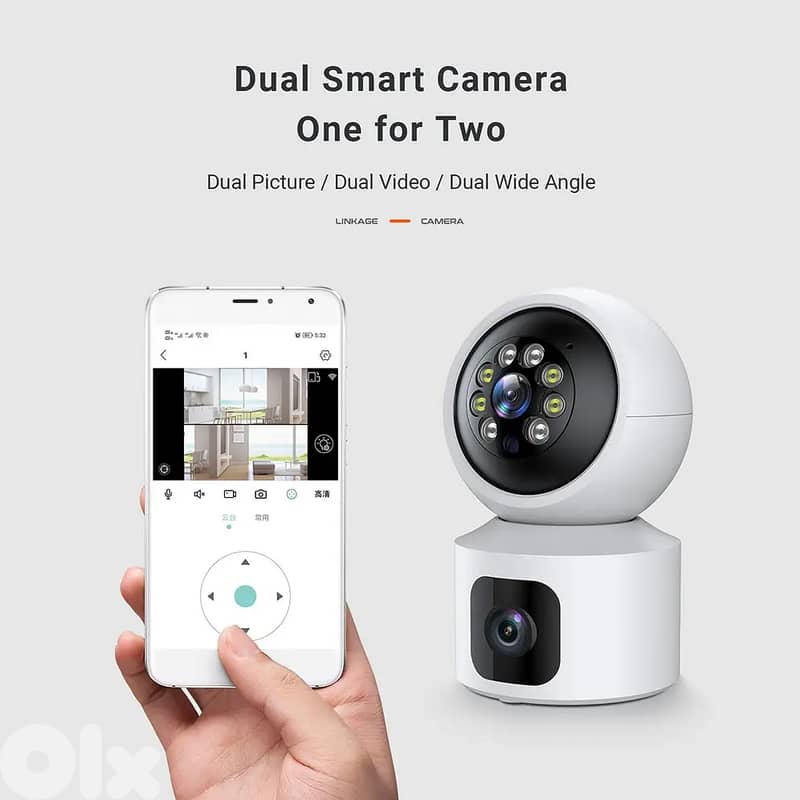 Q7 Max V380 Smart WiFi Camera Dual Lens High Quality Video 1
