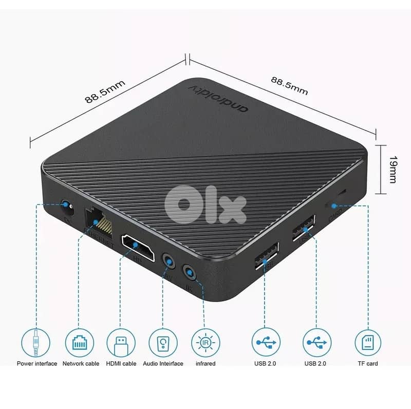 TV Box 2GB / 8GB Android 14 Google Assistant Support Netflix 4K 1