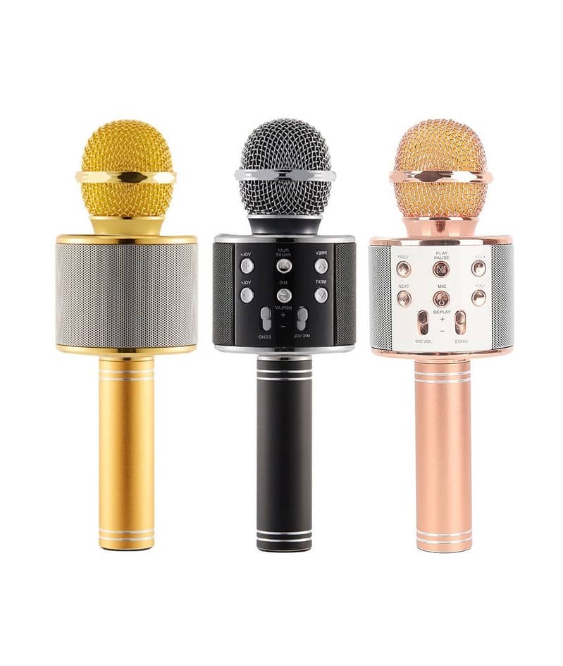 Wireless Bluetooth Handheld Microphone Stand with Speaker 0