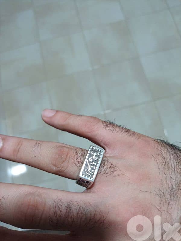 خاتم فضة 0
