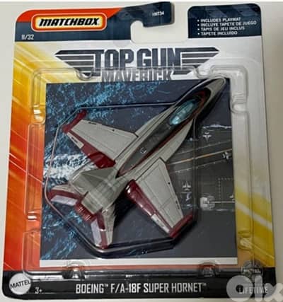 Matchbox F/A-18F Top Gun Maverick) diecast plane model.