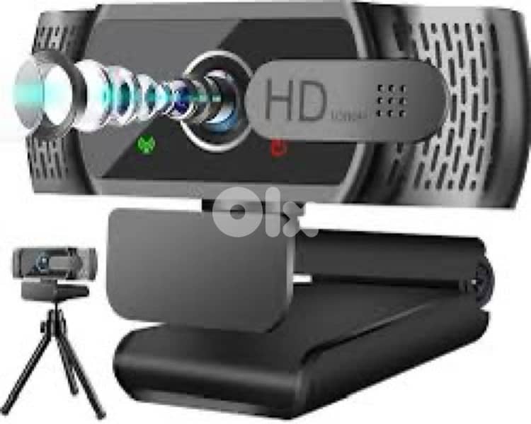 AJ STAR Webcam for PC with Microphone, 1080 1