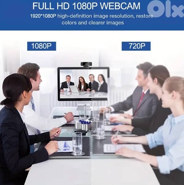 AJ STAR Webcam for PC with Microphone, 1080 3