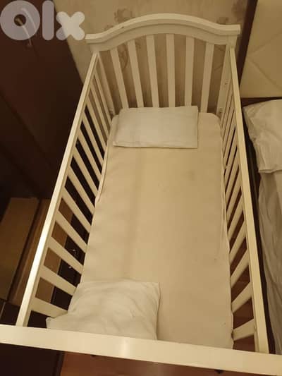 Baby bed / Wood Park + Free Mattress