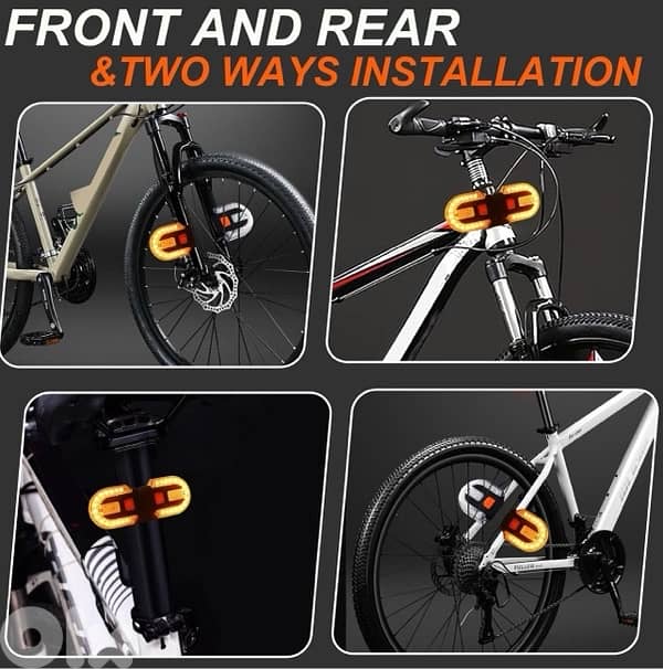 Bike Tail Light with Turn Signal, USB Rechargeable Bike Turn Signal 1