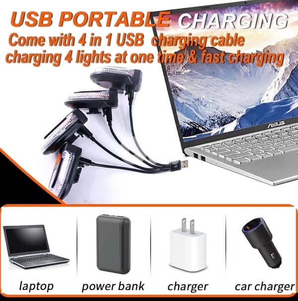 Bike Tail Light with Turn Signal, USB Rechargeable Bike Turn Signal 5