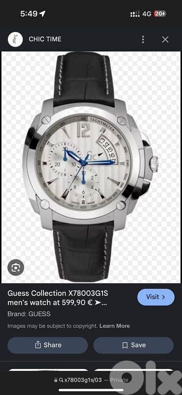 GC by Guess chronograph watch 3