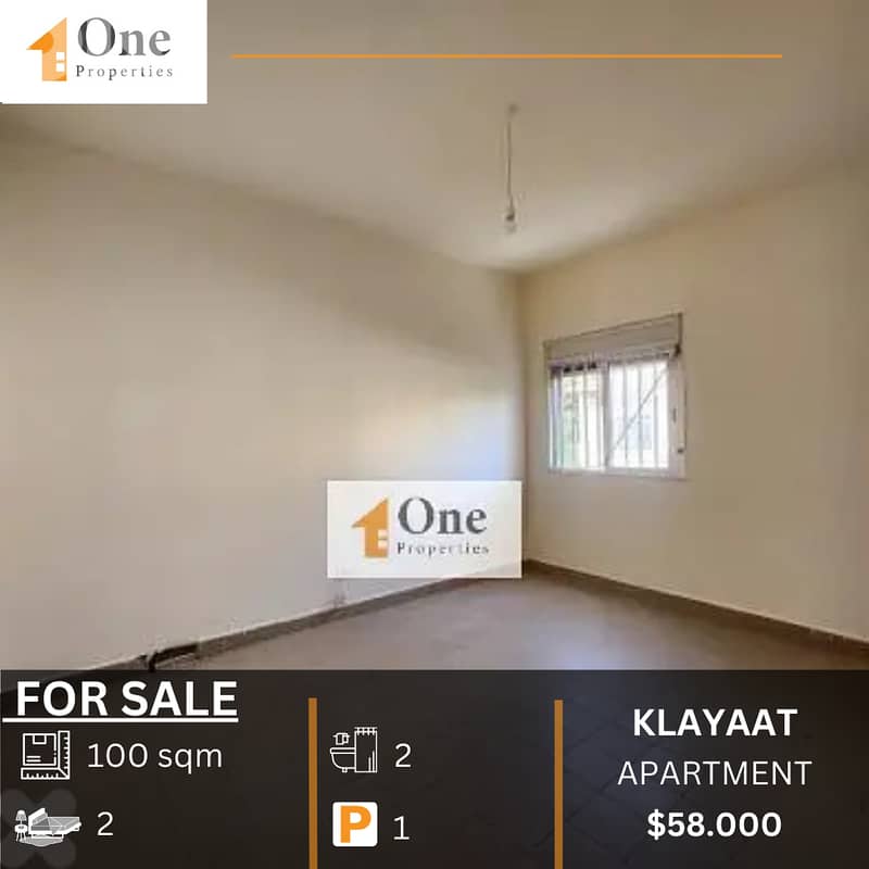 APARTMENT FOR SALE IN  KLAYAAT 0