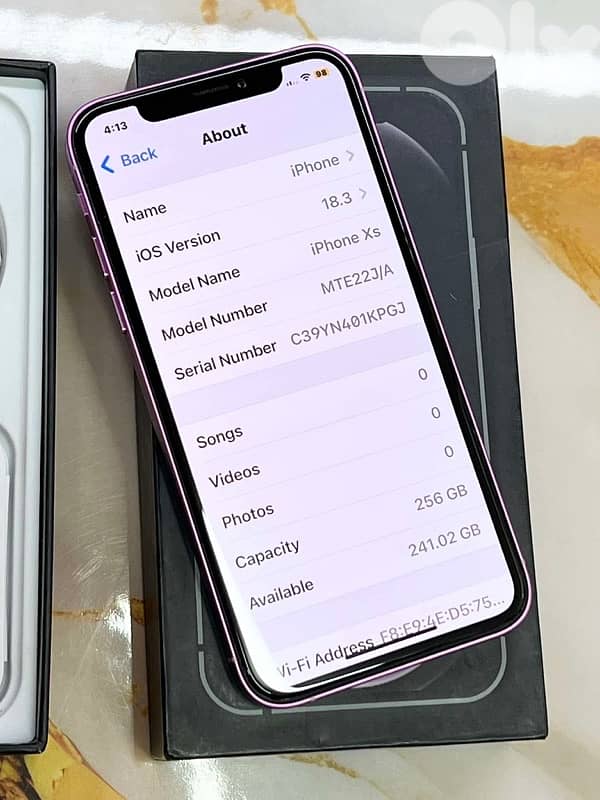 iphone xs 256 gb 7