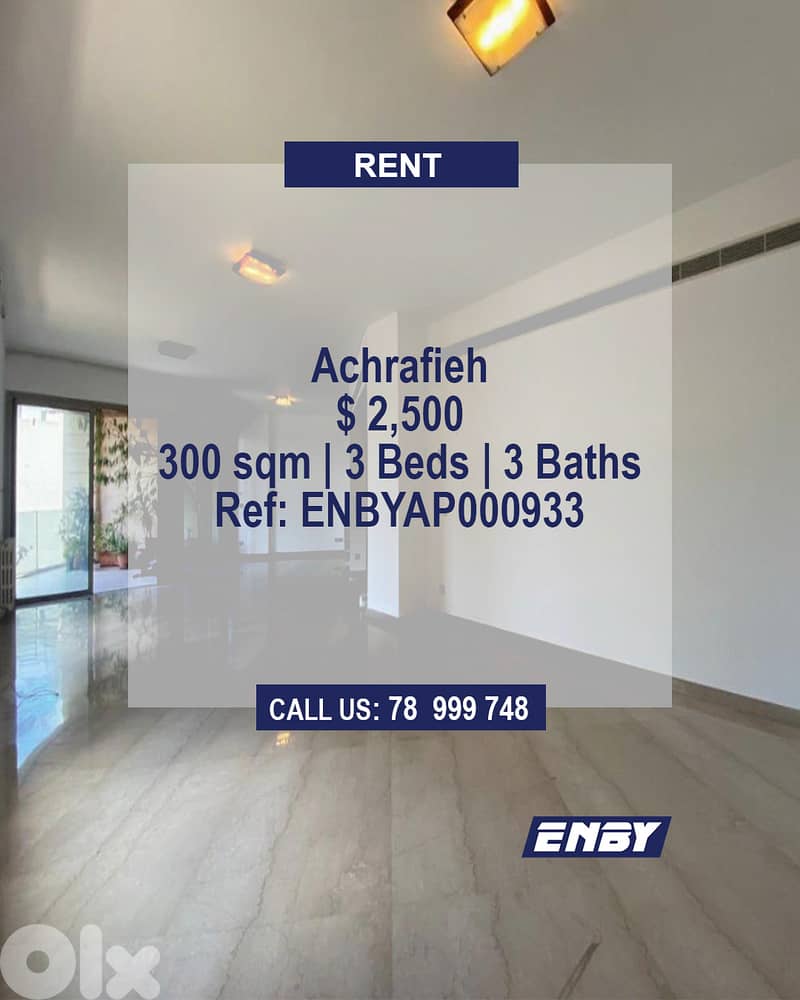 Apartment for Rent in Achrafieh | Prime Area | Catchy Price| Carre dor 0