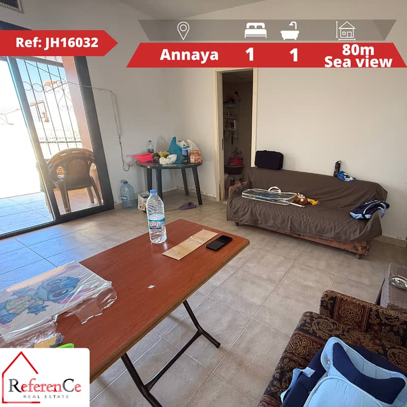 Apartment with sea view in Annaya شقة للبيع في عنايا 0