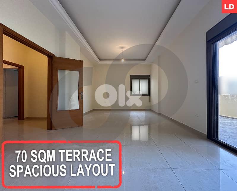 Great deal, 70 sqm terrace, baabda, hadath/الحدث REF#LD126541 0