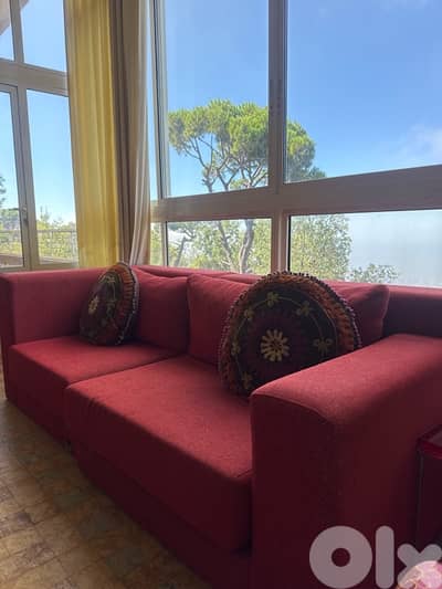 LIKE NEW DETACHABLE L SHAPE SOFA