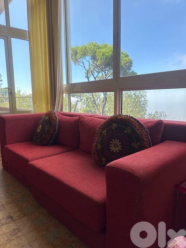 LIKE NEW DETACHABLE L SHAPE SOFA 0