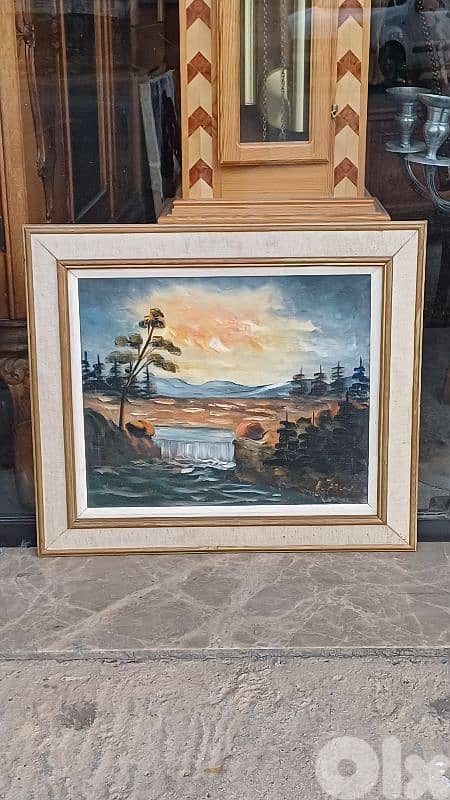 لوحة رسم زيتي اوروبية 0