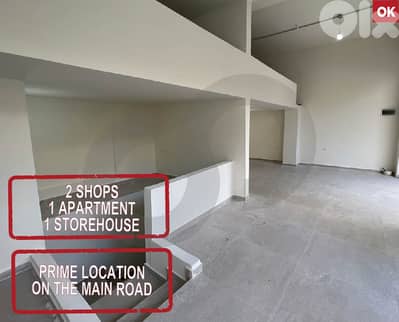 1 Apartment, 2 Shops, 1 Storehouse - Souk Al Gharb REF#OK126143