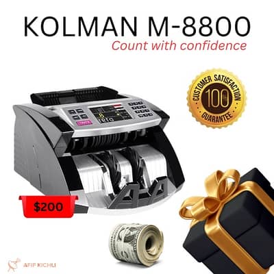 Kolman Money Counter USD EURO LBP مكنة عد نقود
