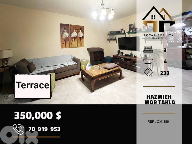 apartments for sale in Hazmiyeh mar takla شقق للبيع في الحازمية بعبدا 0