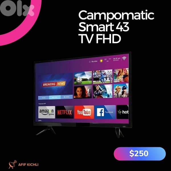 Campomatic Samsung LED 32-43-50-55-65-75 Smart تلفزيون 1