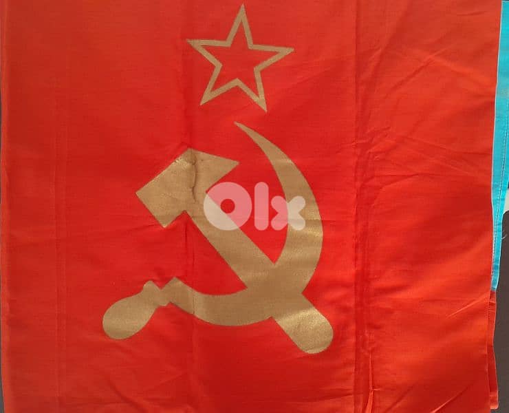 USSR Original flag of the Ukrainian SSR Republic Flag Hammer & Sickle 1