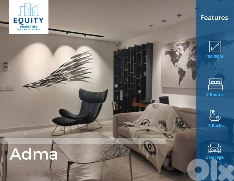 186 SQM Apartment For Sale In Adma شقة للبيع #HS210847 0