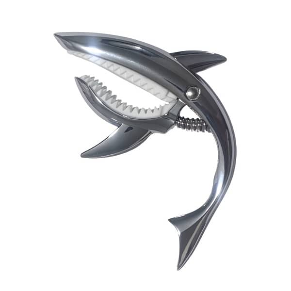 Silver Metal Shark Guitar Capo 1