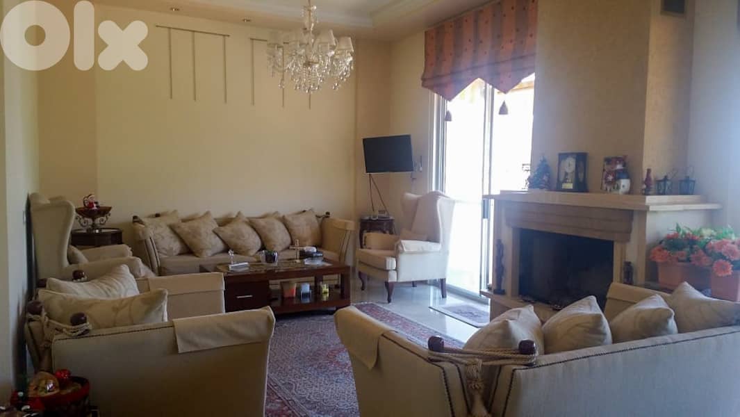 180 SQM Furnished Apartment in Baabdat + Mountain View 0