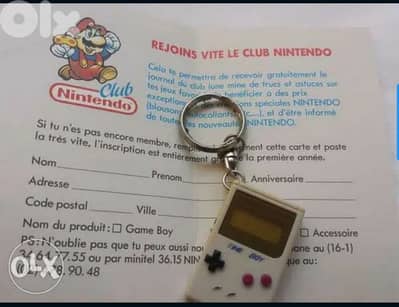 Vintage Gameboy keychain watch (+Nintendo card club) - Not Negotiable