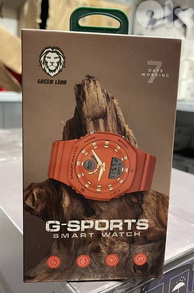 Green lion G-sports smart watch orange