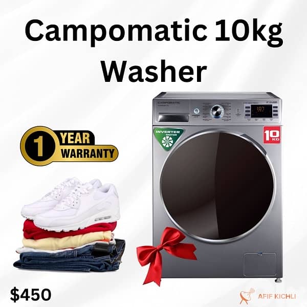 Campomatic Samsung 7kg White Grey Washing Machine غسالة 3